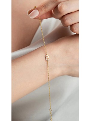 Wind Silver Harfini Seç Bileklik 925 Ayar