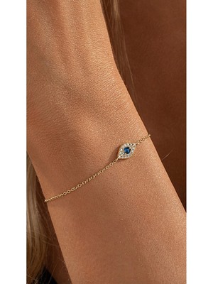 Wind Silver Nazar Bileklik 925 Ayar