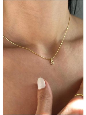 Wind Silver Ital Harfli Mini Kolye