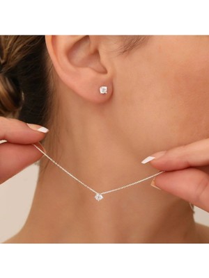 Wind Silver Tek Taş Set 925 Ayar