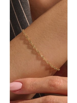 Wind Silver Burgu Bileklik 925 Ayar