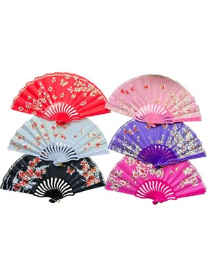 Store Mania Ieg™ Plastik Kumaş Yelpaze 12 Li Karışık OB-051