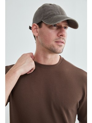 FullaModa Fitilli Bisiklet Yaka Tişört