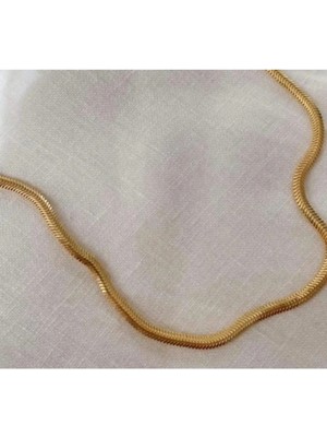 Wind Silver 925 Ayar Gümüş Kalın Yılan Zincir