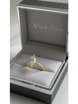 Wind Silver Luxury 6 Tırnaklı Zirkon 3crt Ayarlı Yüzük