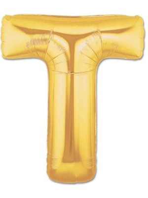 Store Mania Ieg™ T Harf Folyo Balon Altın Renk 40 Inç