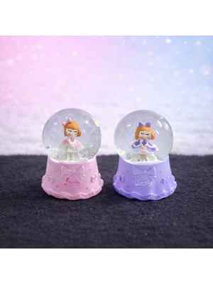 Store Mania Ieg™ Mini Işıklı Sevimli Kız Kar Küresi