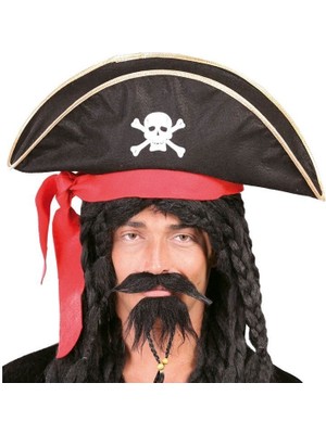 Store Mania Ieg™ Karayip Korsanları Kaptan Jack Kumaş Korsan Şapkası Yetişkin