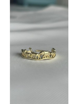 Wind Silver Luxury Hayvanlar Alemi Ayarlı Yüzük 925 Ayar