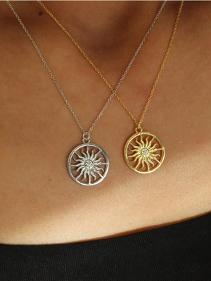 Wind Silver Güneş Kolye