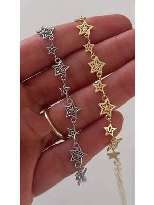 Wind Silver Biri Sana Biri Ona Yıldız Bileklikler 925 Ayar