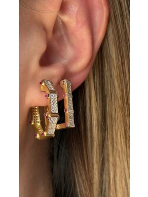 Wind Silver Serenay Küpe 925 Ayar