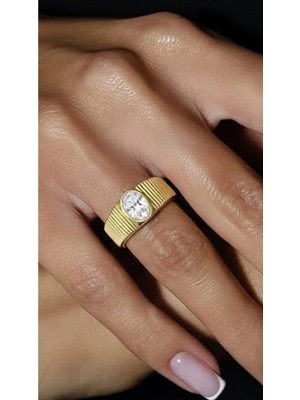 Wind Silver Luxury Işıltı Yüzük Ayarlı 925 Ayar