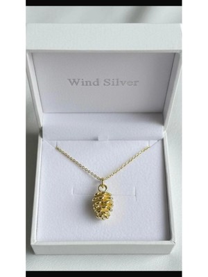 Wind Silver Luxury Kozalak Kolye 925 Ayar