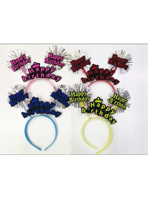 Store Mania Ieg™ Happy Birthday Neon Renk Doğum Günü Tacı 12 Adet