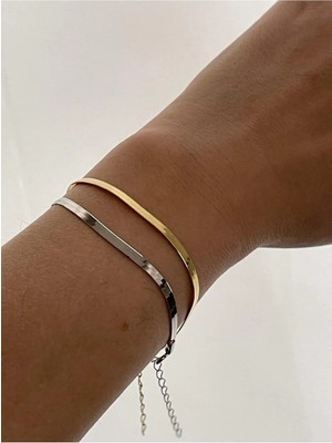 Wind Silver 925 Ayar Gümüş Italyan Zincir Bileklik