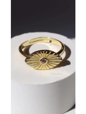 Wind Silver Extra Tasarım Çizgisel Ayarlı Yüzük 925 Ayar