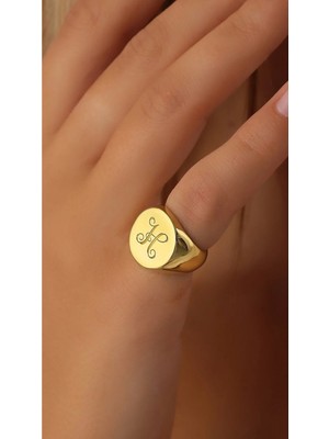 Wind Silver Yuvarlak Yüzüğe Istediğini Kazıt 925 Ayar