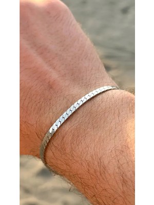 Wind Silver Özel Tasarım Bileklik 925 Ayar