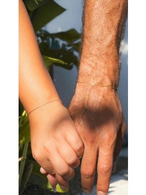 Wind Silver Mini Ithal Bileklik Çifttir 925 Ayar