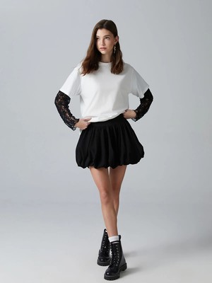 Lc Waikiki Yeni Sezon Beli Lastikli Genç Kız Etek