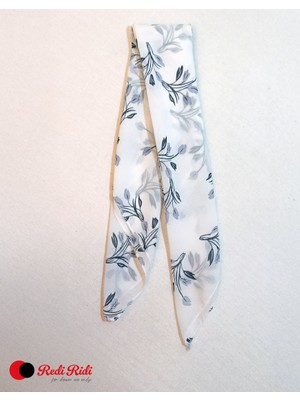 Redi Ridi Beyaz Desenli Fular MODEL.4132