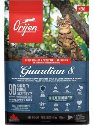 Delixa Orijen Guardian8 Yetişkin Kediler Için Kedi Maması 4.5 kg