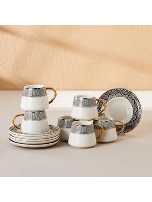 Braventa Collection Globe 6 Kişilik Kahve Fincanı, 90 Ml, Small