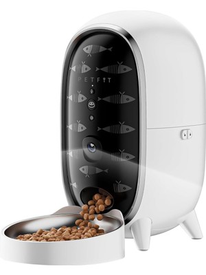 Braventa Collection Petfıt Meow Pure Akıllı Otomatik Kedi Mama Kabı, 3l Kapasiteli, Wifi Kameralı, Mobil Uygulama Kontro