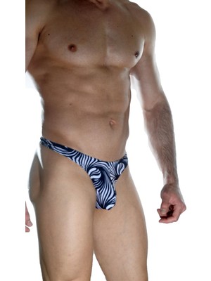 Giyim Erkek  Arkası Metalli Zebra Tanga Çamaşır Beruflic