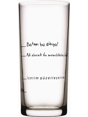 Braventa Collection Sevgili Kelime Anlamlı Kadeh Seti