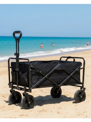 Nacario Mey Ithalat® Katlanır Kamp ve Plaj Arabası Büyük Kapasiteli Taşıma Vagonu