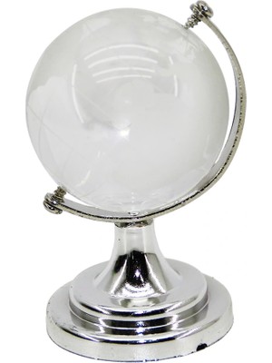 Shopwave Dekoratif Küçük Şeffaf Dünya Topu - Ayaklı (5047)