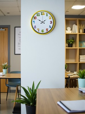 ForWhat Büro Ev Ofis Çocul Odası Duvar Saati Için 36CM Sarı Mekanizma