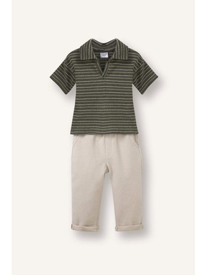 DeFacto Triko Görünümlü 2'li Takım Erkek Bebek G6296A526SM
