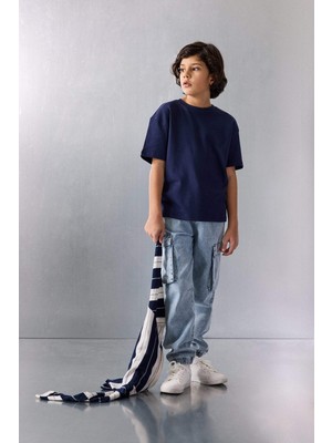 DeFacto Jogger Fit Jean Pantolon Erkek Çocuk F9711A826SP