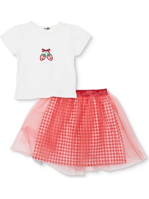 Hellobaby Hellobaby, Kız, Bluz-Etek, Berry Belle, Bisiklet Yaka, Kısa Kol