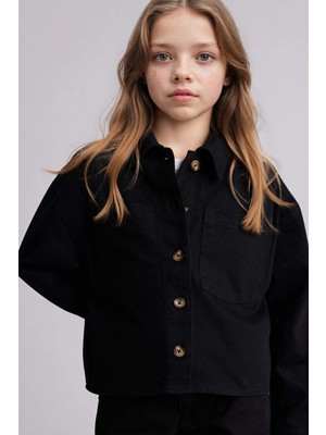 DeFacto Gabardin Gömlek Kız Çocuk G6821A826SP