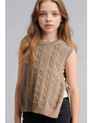 DeFacto Ajurlu Süveter Kız Çocuk G7757A826SP