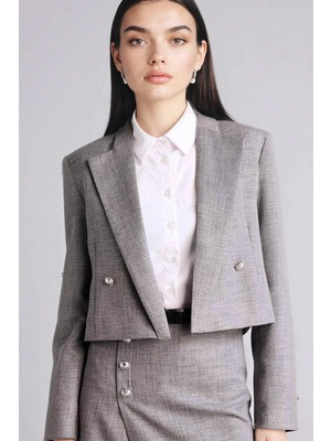 DeFacto Boxy Fit Ceket Yaka Blazer Ceket G8903AX26SP