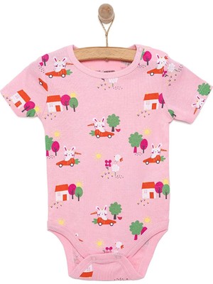 Hellobaby Hellobaby, Kız, Kısa Kol Body, Bisiklet Yaka