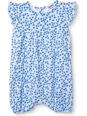 Hellobaby Hellobaby, Kız, Kısa Tulum, Çiçek Baskılı, Çıtçıtlı, Basic, Bisiklet Yaka, Kısa Paça, Kısa Kol