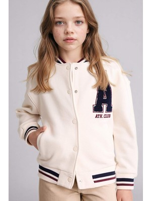 DeFacto Baskılı Sweatshırt Hırka Kız Çocuk H2518A826SP