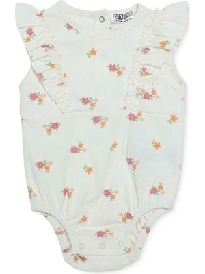 Hellobaby Hellobaby, Kız, Atlet Body, Çiçek Baskılı, Çıtçıtlı, Bisiklet Yaka, Atlet