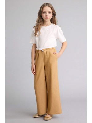 DeFacto Wide Leg Jean Görünümlü Pantolon Kız Çocuk G6814A826SM