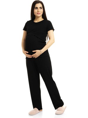 Baby Mom Baby Mom, Anne, Pijama Takımı, Bisiklet Yaka