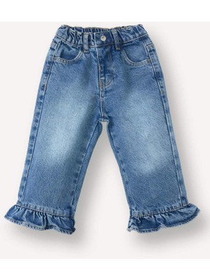 DeFacto Wide Leg Pamuklu Pantolon Kız Bebek G8468A526SP
