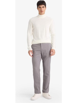 DeFacto Taılored Fit Düz Paça Her Yöne Esneyen Pantolon C7508AX26SP