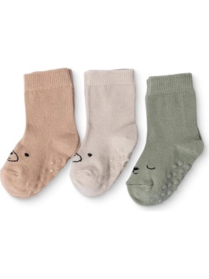 Hellobaby Hellobaby, Erkek, 3lü Kaydırmaz Çorap, Hayvan Baskılı