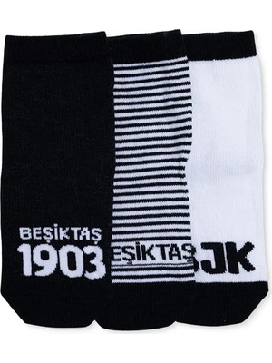 Beşiktaş Beşiktaş, Erkek, 3lü Soket Çorap, Lisans Baskılı